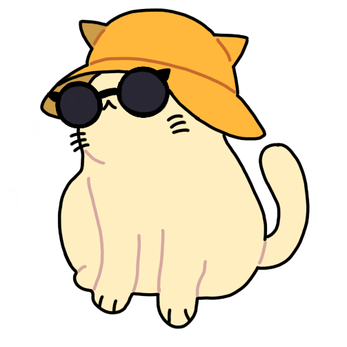 Flow, gato de Catlook con gorro y lentes